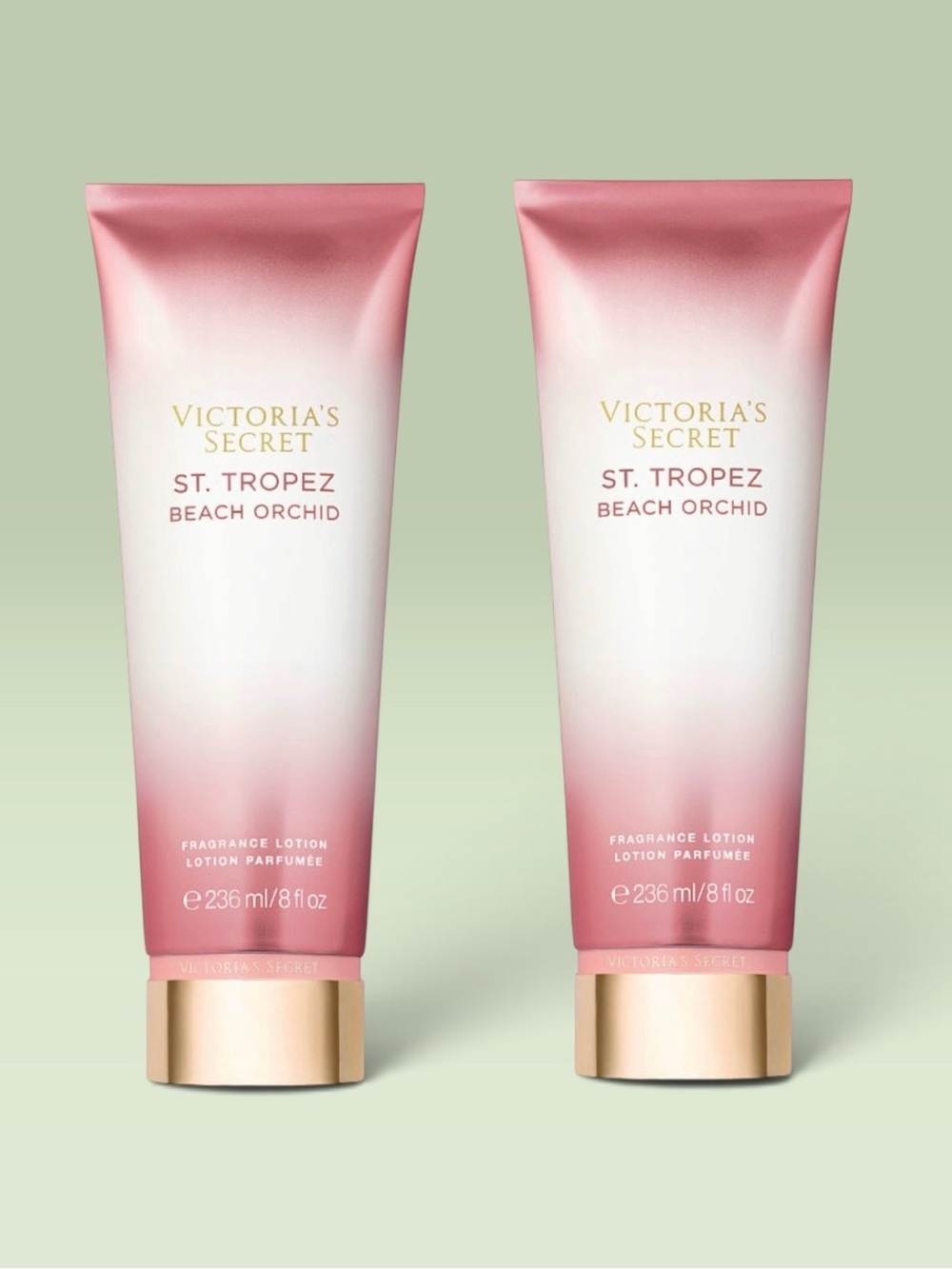 2~Victoria's Secret ST. TROPEZ BEACH ORCHID Fragrance Lotion ~ 8 fl.oz.